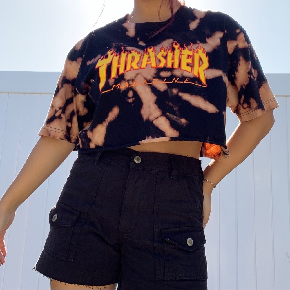 Tie Dye Trasher Crop Top